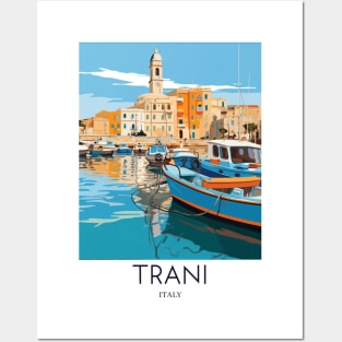 A Pop Art Travel Print of Trani - Italy Posters and Art